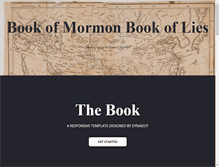 Tablet Screenshot of bookofmormonbookoflies.com
